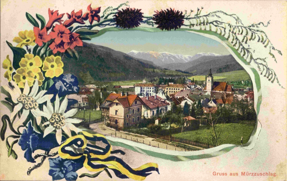 Razglednica iz albuma Pakračanina Luje Šnedorfa poslana za vrijeme njegovog služenja u austrougarskoj vojsci tijekom Prvog svjetskog rata