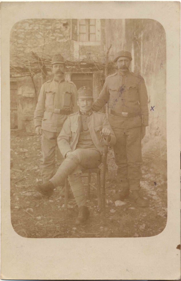 Razglednica iz albuma Pakračanina Luje Šnedorfa  poslana za vrijeme njegovog služenja austrougarskoj vojsci tijekom Prvog svjetskog rata  